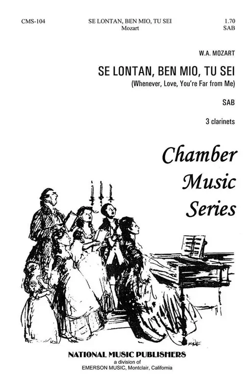 Robert Carl Se Lontan Den Mio Tu Sei Gemischter Chor mit Begleitung