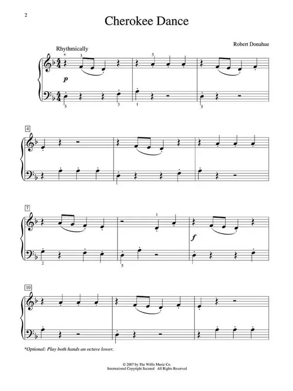 Robert Donahue Cherokee Dance Klavier Solo