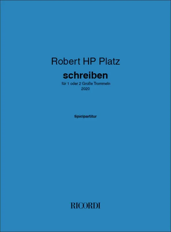 Robert HP Platz schreiben Schlagzeug