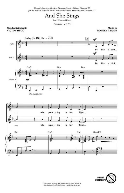 Robert I. Hugh And She Sings Frauenchor mit Begleitung