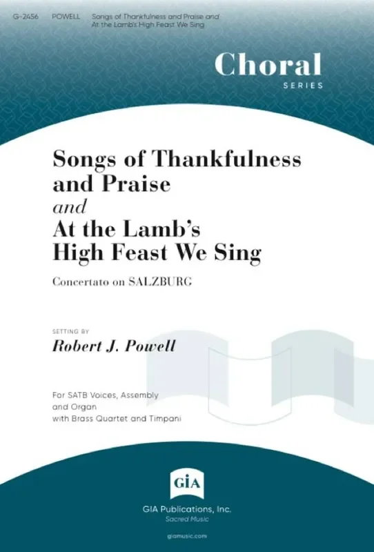 Robert J. Powell Songs of Thankfulness and Praise Gemischter Chor mit Begleitung