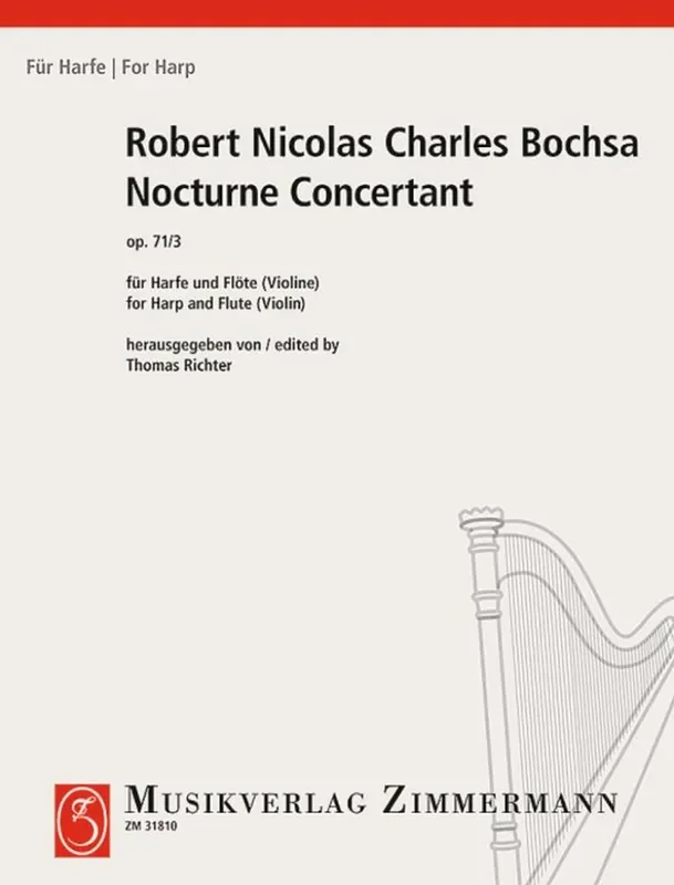 Robert Nicholas Charles Bochsa Nocturne concertant op. 71/3 (Arr. Thomas Richter) Flöte mit Begleitung