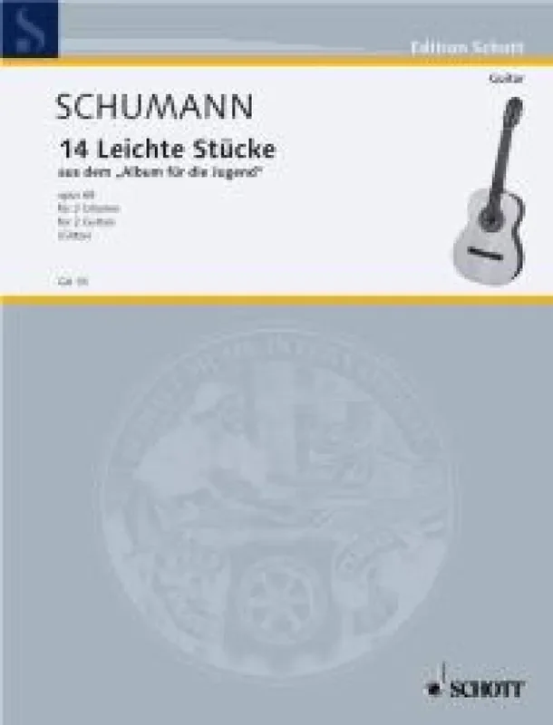 Robert Schumann Ausgewahlte Stucke Opus 68 Gitarre Duett