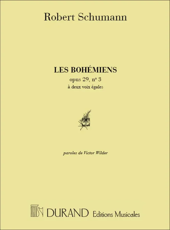 Robert Schumann Les Bohemiens 2 Vx-Piano Gesang mit Klavier