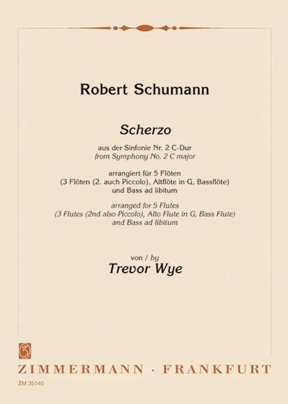 Robert Schumann Scherzo (Arr. Trevor Wye) Flöte Ensemble