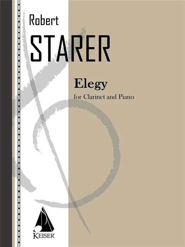 Robert Starer Elegy Klarinette mit Begleitung