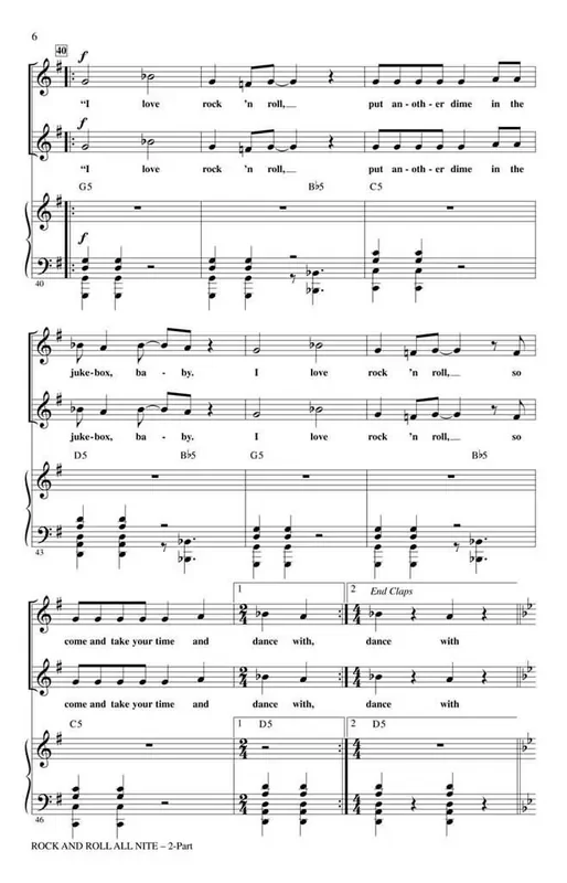 Rock and Roll All Nite (Arr. Mac Huff) Frauenchor mit Begleitung