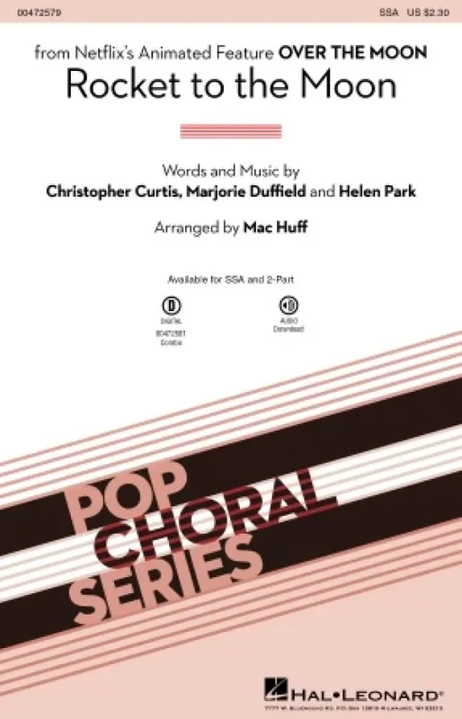 Rocket to the Moon (Arr. Mac Huff) Frauenchor mit Begleitung