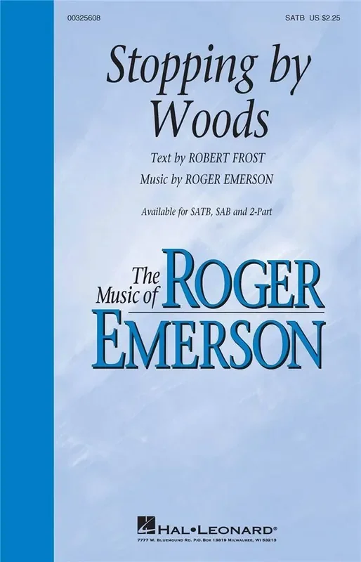 Roger Emerson Stopping by Woods Gemischter Chor mit Begleitung