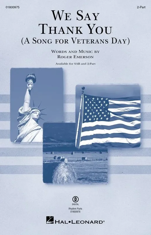 Roger Emerson We Say Thank You (A Song for Veterans Day) Frauenchor mit Begleitung