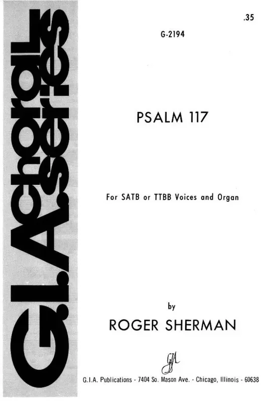 Roger Sherman Psalm 117 Gemischter Chor mit Begleitung