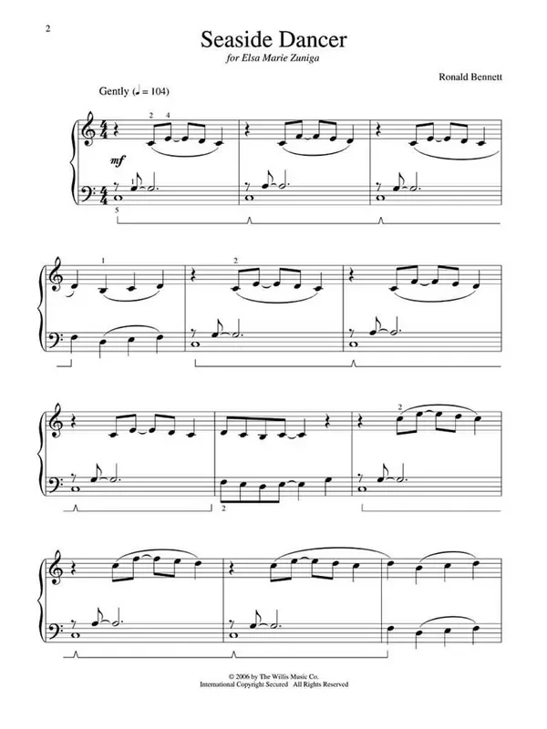 Ronald Bennett Seaside Dancer Klavier Solo