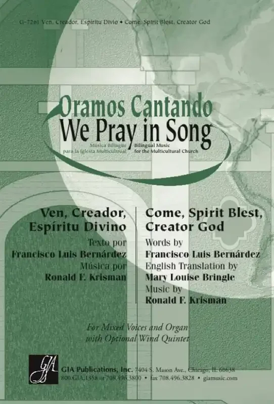 Ronald Krisman Come, Spirit Blest, Creator God Gemischter Chor mit Begleitung