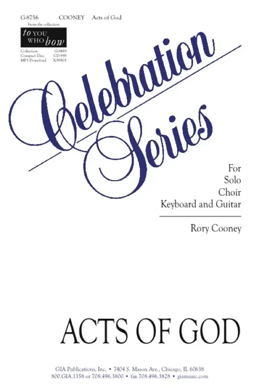 Rory Cooney Acts of God – Guitar edition Gemischter Chor mit Begleitung