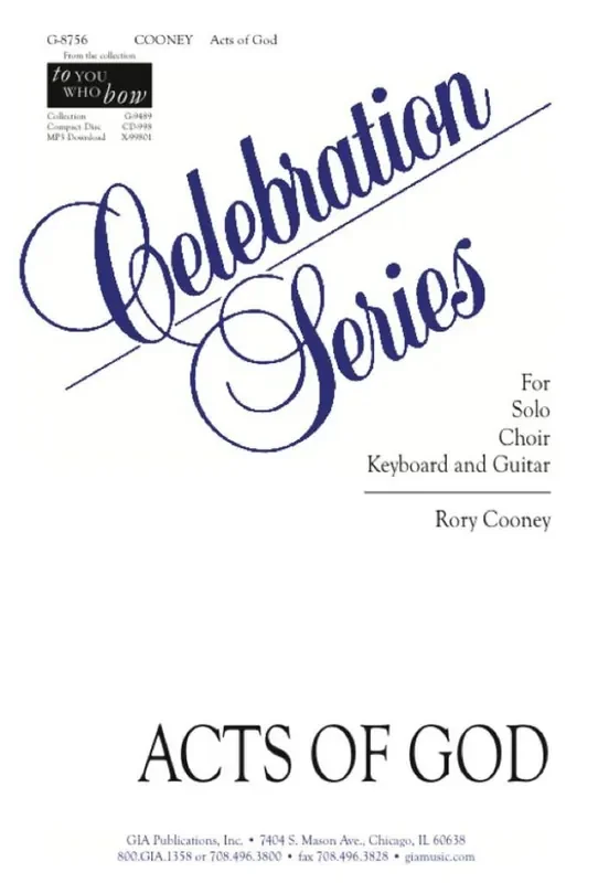 Rory Cooney Acts of God Gemischter Chor mit Klavier/Orgel