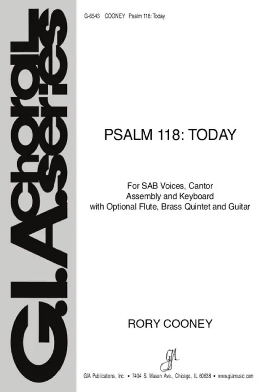 Rory Cooney Psalm 118 Today Gemischter Chor mit Begleitung