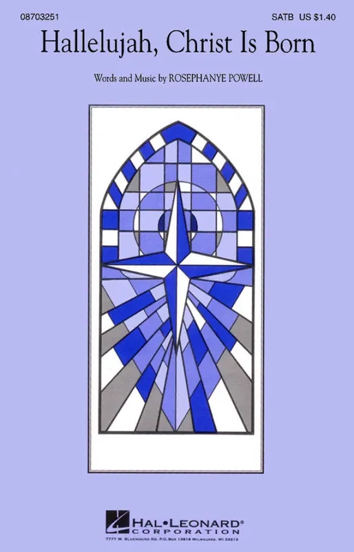Rosephanye Powell Hallelujah, Christ Is Born Gemischter Chor mit Begleitung