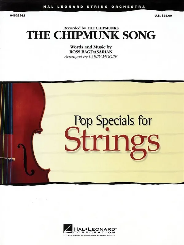Ross Bagdasarian The Chipmunk Song (Arr. Larry Moore) Streichensemble