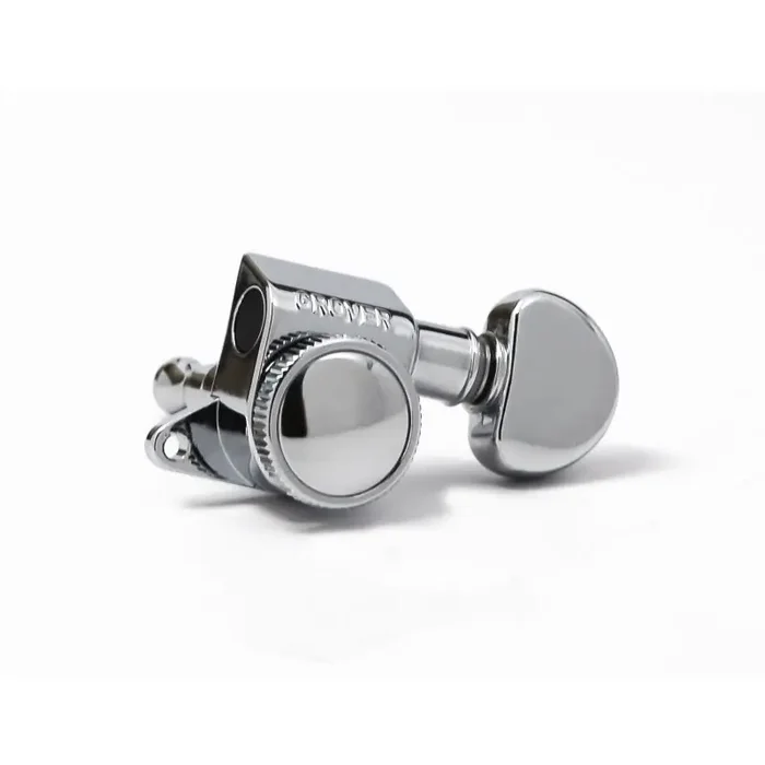 ROTO-GRIP Mini Size Guitar Machine Heads, Chrome / 6-in-Line (Left / Bass Side)