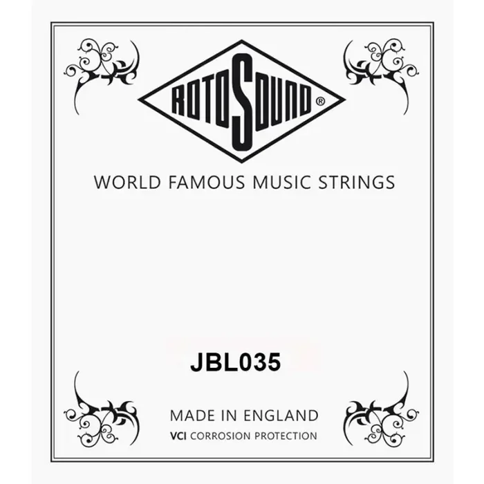 Rotosound Jazz Bass 77 .035 string for electric bass, monel flatwound