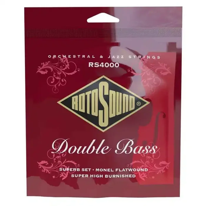 Rotosound Orchestral & Jazz string set double bass 3/4 monel flatwound, super high burnished
