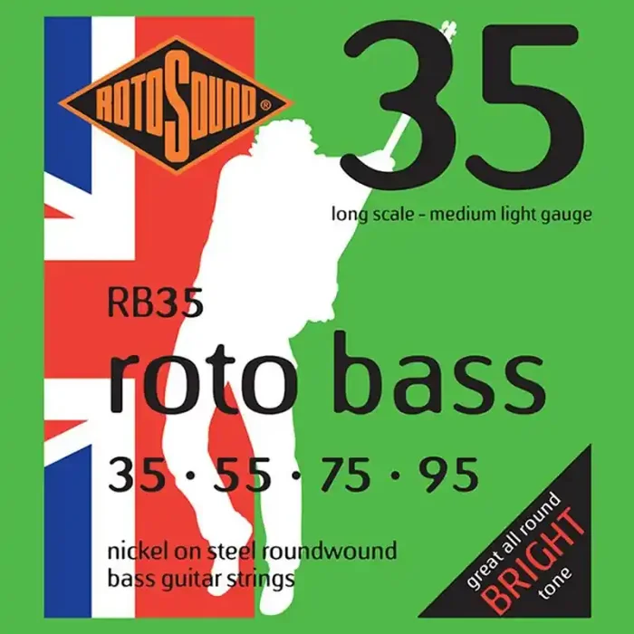 Rotosound Roto Bass string set electric bass nickel wound 35-95, medium light gauge