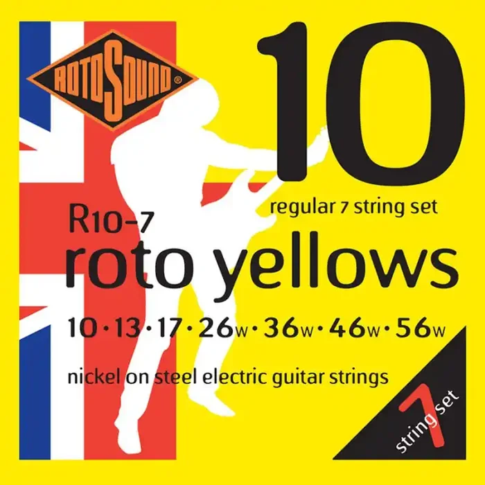 Rotosound Roto snarenset elektrisch 7-snarig, nickel wound 10-56, regular