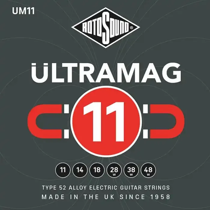 Rotosound Ultramag string set electric type 52 alloy wound 11-48, medium