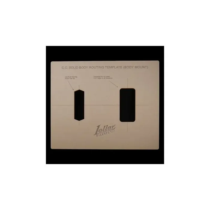 Routing Template, Charlie Christian, Body Mount