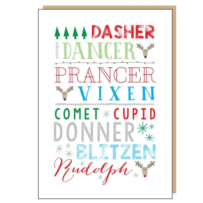 Rudolph The Red Nosed Reindeer – Christmas Card