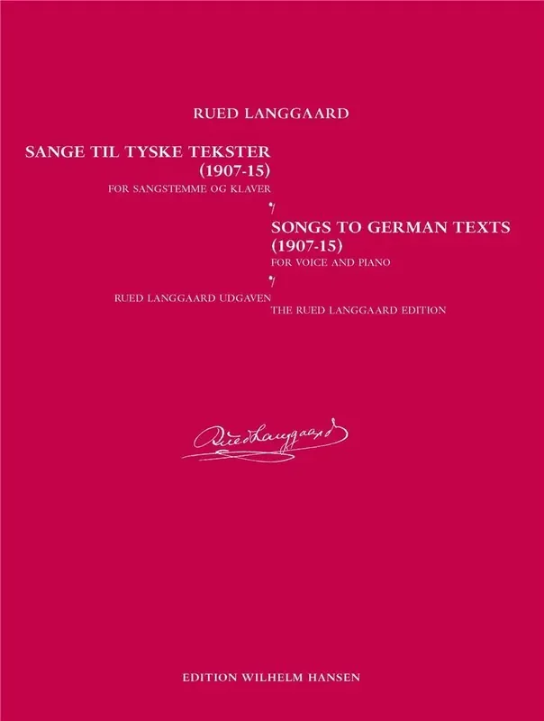 Rued Langgaard Collected Songs Vol. 1-3 Gesang mit Klavier