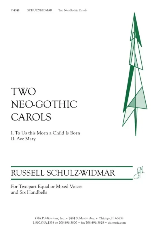 Russell Schulz-Widmar Two Neo-Gothic Carols Gesang Duett