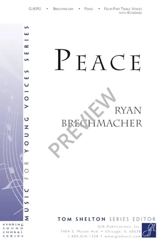 Ryan Brechmacher Peace Gemischter Chor mit Begleitung