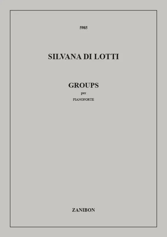 S. Di Lotti Groups Klavier Solo