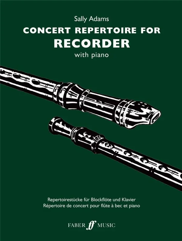 Sally Adams Concert Repertoire for Recorder Blockflöte