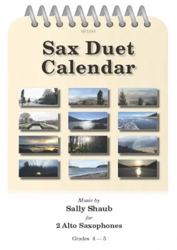 Sally Shaub Sax Duet Calendar Saxophon Duett