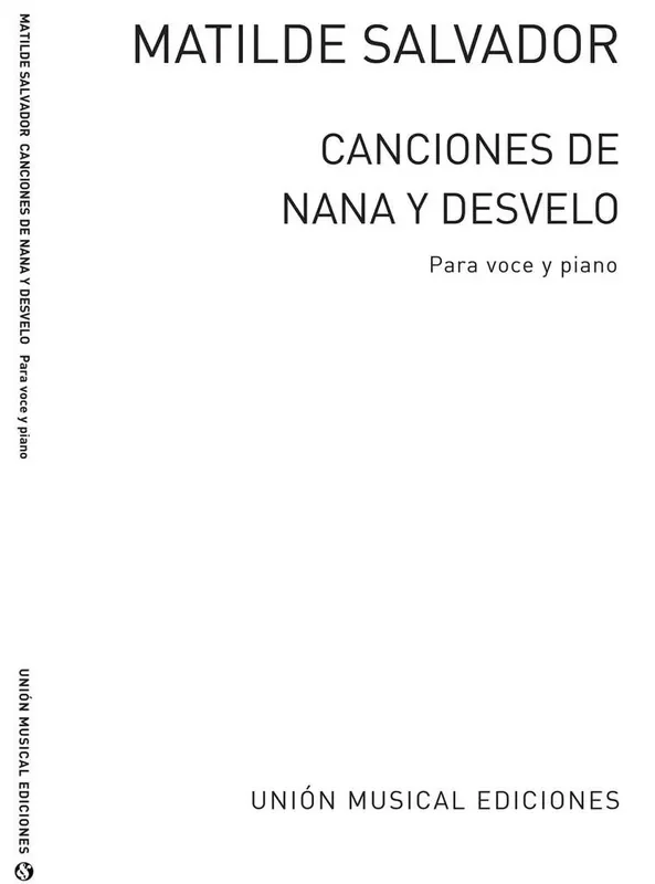 Salvador Canciones De Nana Y Desvelo Gesang mit Klavier