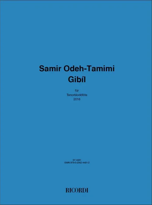 Samir Odeh-Tamimi Gibíl Tenorblockflöte