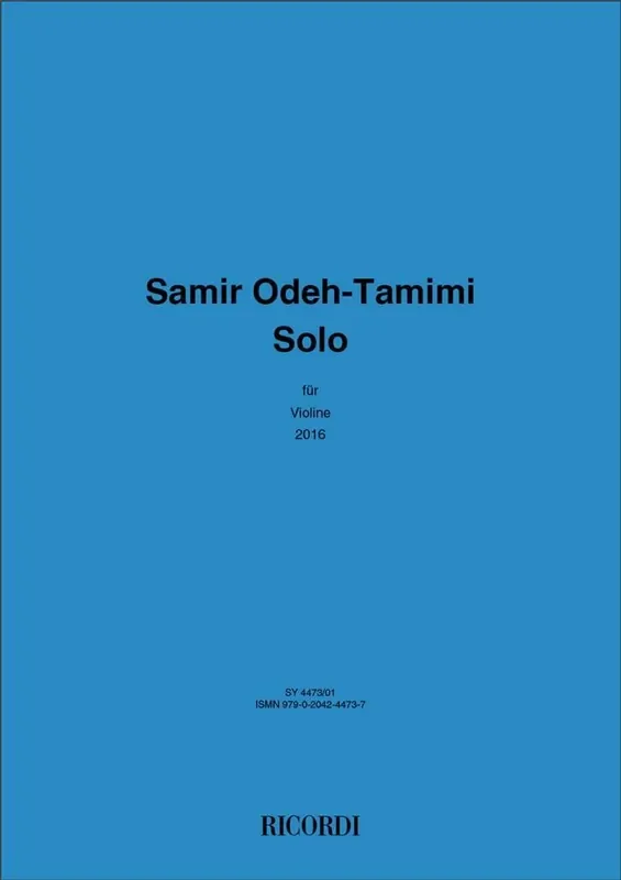 Samir Odeh-Tamimi Solo Violine Solo
