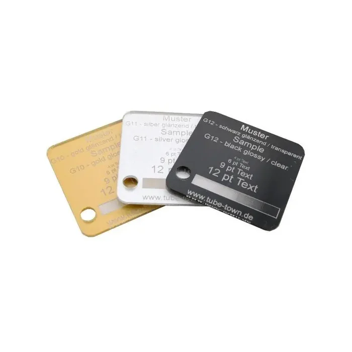 Sample Faceplate Reverse G12 black glossy / clear