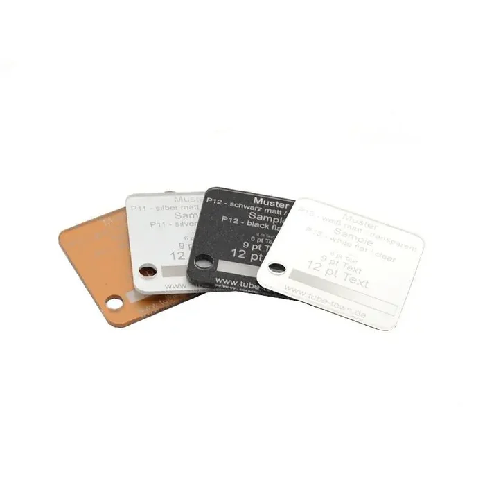 Sample Faceplate Reverse P12 black flat / clear