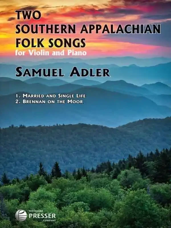 Samuel Adler Two Southern Appalachian Folk Songs Violine mit Begleitung
