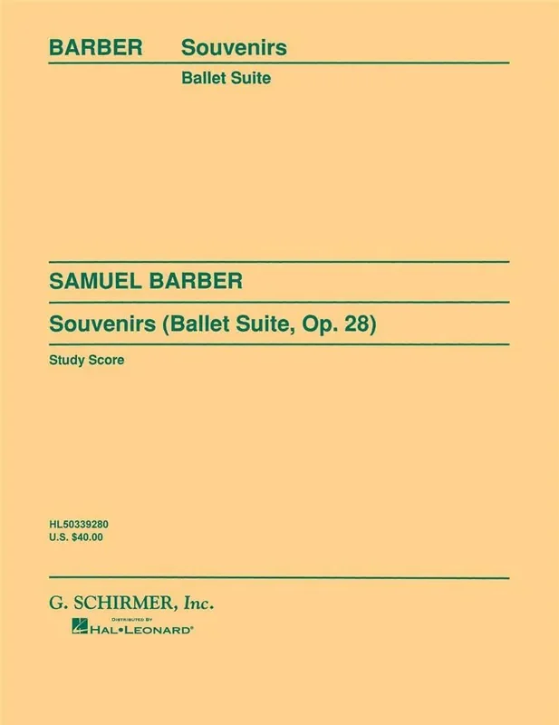 Samuel Barber Souvenirs Ballet Suite, Op. 28 (Original) Orchester