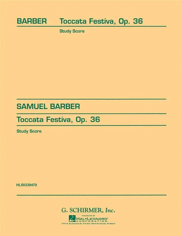 Samuel Barber Toccata Festiva, Op. 36 Orchester mit Solo