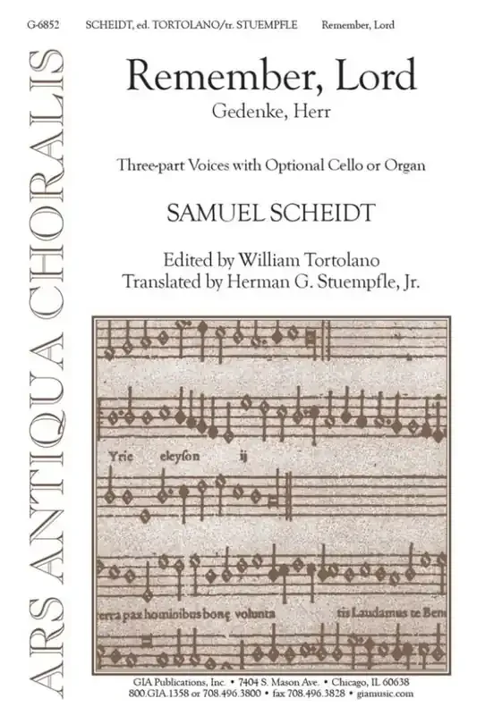 Samuel Scheidt Remember, Lord Gemischter Chor mit Begleitung