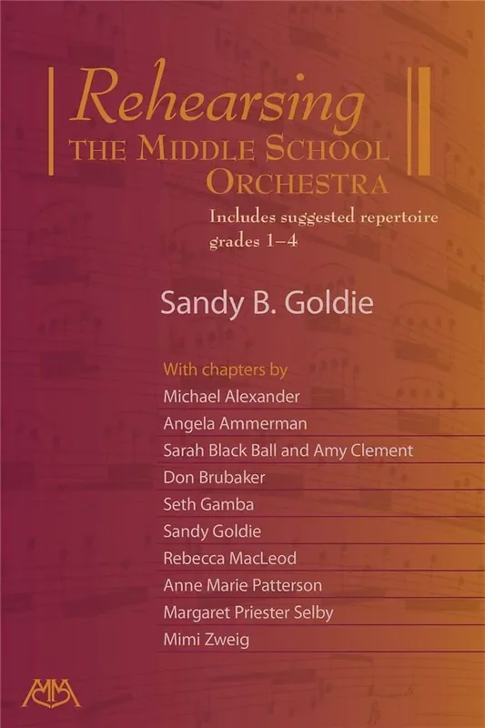 Sandy Goldie Rehearsing the Middle School Orchestra