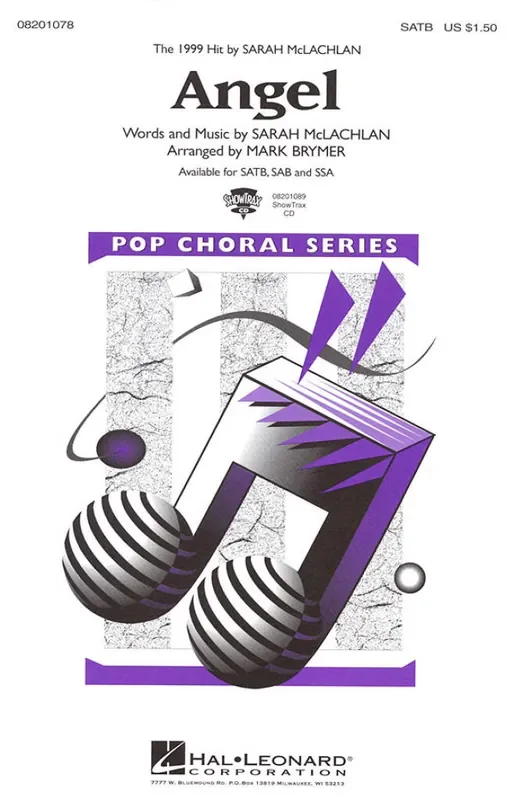 Sarah McLachlan Angel (Arr. Mark Brymer) Gemischter Chor mit Begleitung