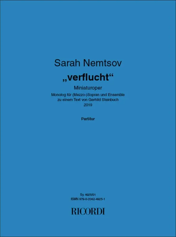 Sarah Nemtsov „verflucht“ Kammerensemble