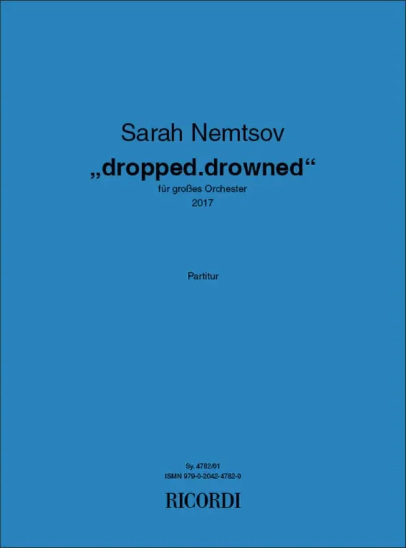 Sarah Nemtsov Dropped.Drowned Orchester