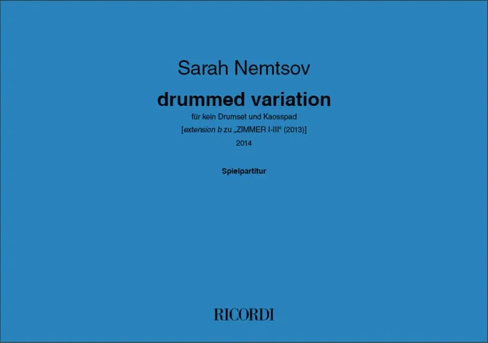 Sarah Nemtsov drummed variation Schlagzeug